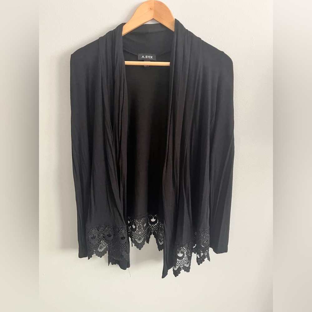 A. Byer Crochet Cardigan